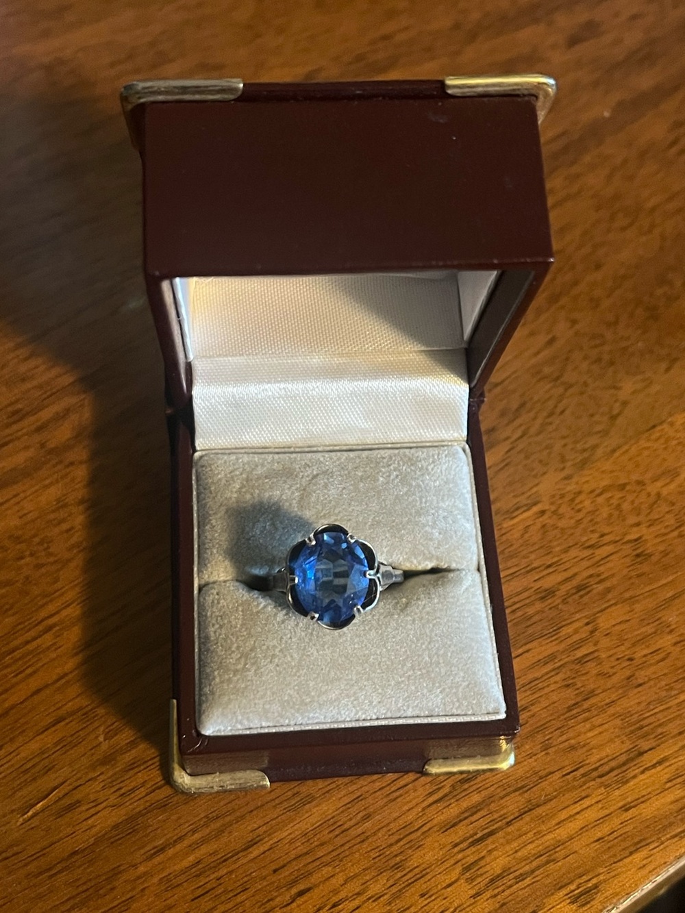 1972 Sarah Coventry "September Sapphire" Birthstone Ring 925 Sterling Silver
